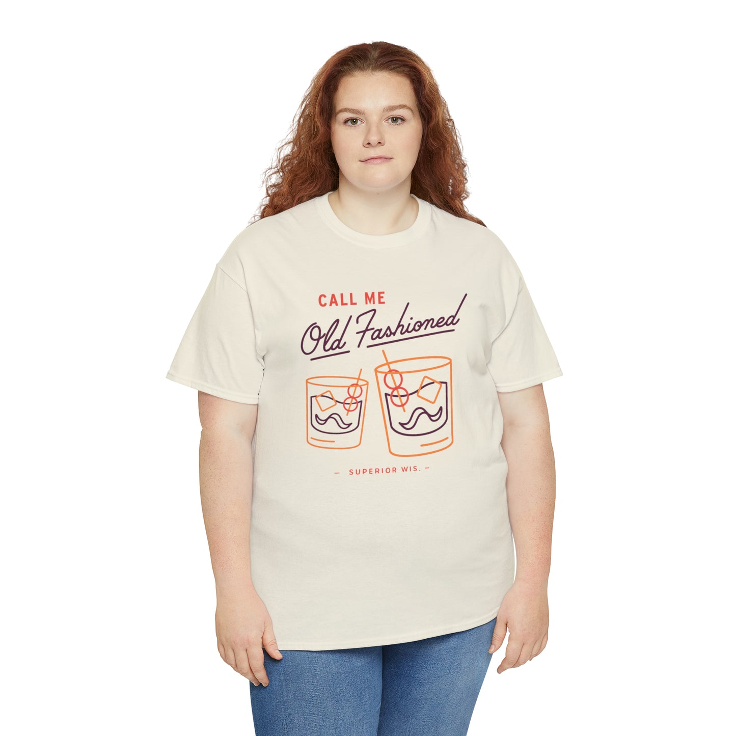 Old Fashioned (Light Colorway) Unisex Heavy Cotton Tee